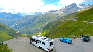 Driving DANGEROUS Swiss Alpine Roads in a MOTORHOME [upl. by Airdna]