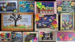 softboard bulletin board decoration ideas school and class wall decoration ideas [upl. by Paige886]