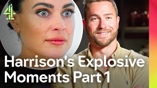 harrisons most chaotic moments part 1  married at first sight australia  4 reality [upl. by Kcirednek]