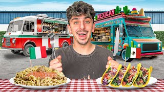 Eating at Food Trucks from Around the World [upl. by Anairam]