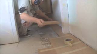 How to Install Hardwood on Stairs Landing Installation Tips MrYoucandoityourself [upl. by Feinleib]