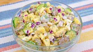 The most delicious Berlin salad Simple and delicious German recipe 🔝 6 ASMR Recipes [upl. by Boycey]