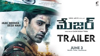 Major Trailer  Telugu  Adivi Sesh  Saiee M  Sobhita D  Mahesh Babu  In Cinemas June 3rd [upl. by Yarak]