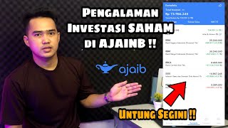 CARA INVESTASI SAHAM DI AJAIB UNTUK PEMULA  SAYA UNTUNG SEGINI [upl. by Ahserkal]