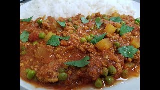 Indiase Lamsgehakt Curry Keema Recept [upl. by Delahk]