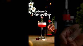 How to make an Amaretto Holiday Sour Cocktail [upl. by Ellienad]