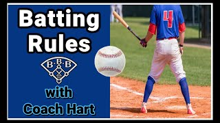 Basic Batting Rules  Baseball Rules Explained for Beginners [upl. by Bubb]