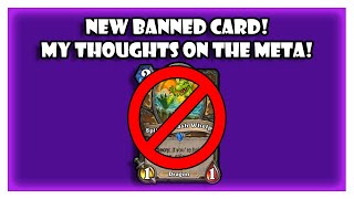 HEARTHSTONE JUST BANNED ANOTHER CARD MY THOUGHTS ON THE META AND ANOMALIES [upl. by Peursem]