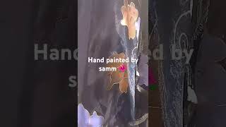 Hand painted dupattadm for orderembroidery handpaintedsuitsonline handpaintedsuits [upl. by Rhoads]