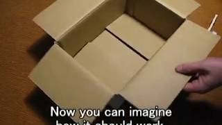 HOW TO MAKE CARDBOARD BOX SMALLER [upl. by Altheta]