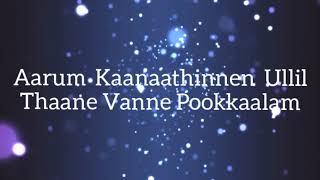 Aarum Kaanaathinnen Lyrics [upl. by Rochemont]