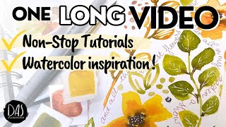 4hrs of Spring amp Easter Watercolor Painting Inspiration  TEN Tutorials which is YOUR favorite [upl. by Ahsercel]