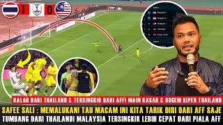 🔴REAKSI GILA amp TAK PERCAYA SAFEE SALI USAI MALAYSIA TERSINGKIR DARI AFF USAI DIKALAHKAN THAILAND [upl. by Pantia]