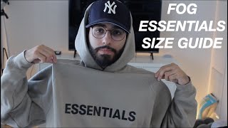 FEAR OF GOD ESSENTIALS SIZE GUIDE AND FIT [upl. by Bliss]