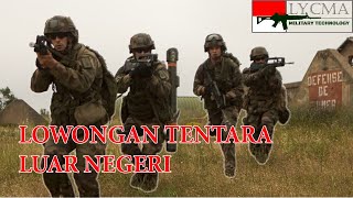 Negara Yang Membuka Lowongan Militer Untuk Warga Asing [upl. by Glad]