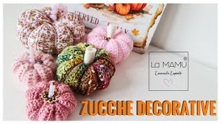 ZUCCHE DECORATIVE realizzate ad uncinetto [upl. by Tamera]