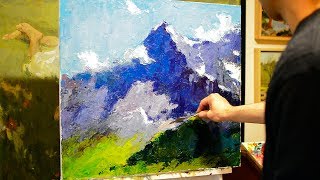 How to paint with a knife Tips for beginners [upl. by Golub]