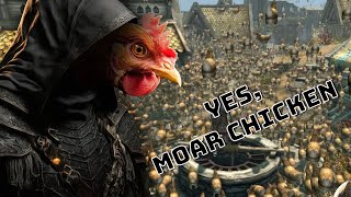 Skyrim But an ABSURD AMOUNT OF CHICKENS [upl. by Seaddon857]