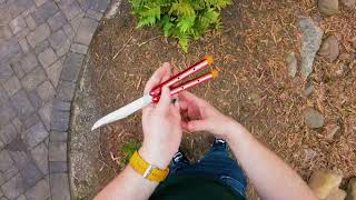 The Palm Spin  Balisong Tutorial 🏫👨‍🏫 [upl. by Carola385]