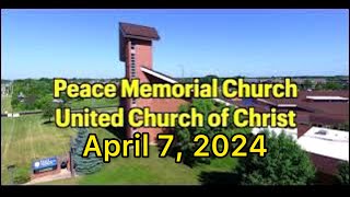 Peace Memorial Church UCC  4724 Worship Service [upl. by Sigfrid]