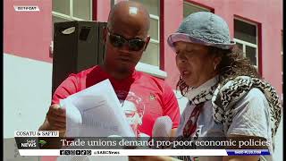 Trade Unions  More jobs must be created [upl. by Owades]