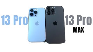 iPhone 13 Pro vs iPhone 13 Pro Max  A Year Later [upl. by Treiber]