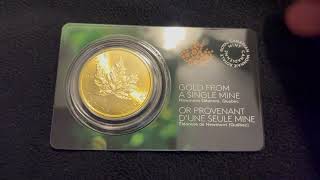 2023 Royal Canadian Mint Gold Maple Leaf Coin [upl. by Burk390]