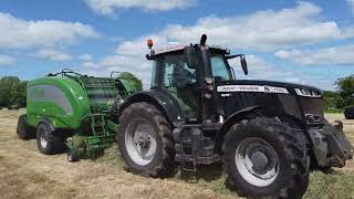 Donohue Agri and Haulage Ltd Baling Silage 2022 [upl. by Bundy845]