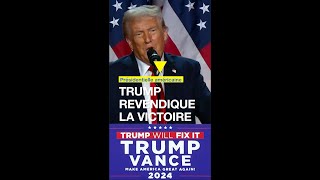 Donald Trump  discours de la victoire [upl. by Ahsiuqel]