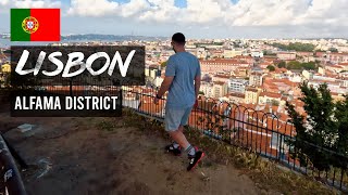 Exploring Alfama Lisbons Oldest District  Portugal Travel Vlog 🇵🇹 [upl. by Namrac]