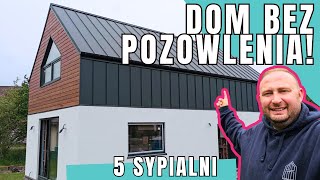 DOM 70m2 BEZ POZWOLENIA 5 sypialni salon z aneksem 2 łazienki i spiżarnia Oprowadzam DOM 70m2 [upl. by Amsed]