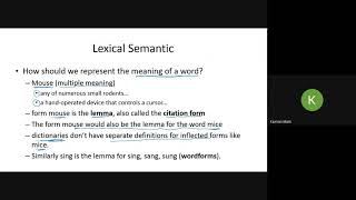 Lexical Semantics [upl. by Greene175]