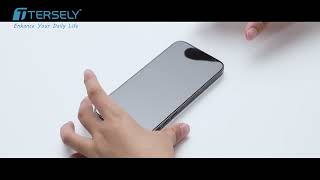 Installation Guide for T Tersely Tempered Glass Screen Protector with Auto Alignment Kit for iPhone [upl. by Ahsimrac]