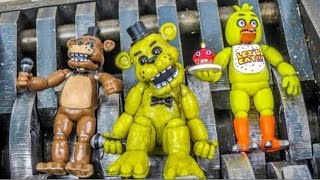 Shredding Five Nights at Freddys Mini Figures Unboxing and Destruction [upl. by Dnaltruoc184]