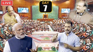 LIVE LOK SABHA  7th Day PM Modi Vs Rahul Gandhi in Parliament First Session of 18th Lok Sabha 2024 [upl. by Wehhtam]