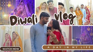 OUR FIRST DIWALI AFTER MARRIAGE  Diwali Vlog 2024🪔  Crackers amp Rangoli subscribe diwalispecial [upl. by Nibuz898]