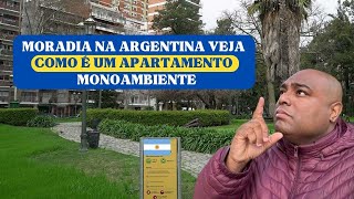 MORADIA NA ARGENTINA  COMO É UM APARTAMENTO MONOAMBIENTE [upl. by Aysab]