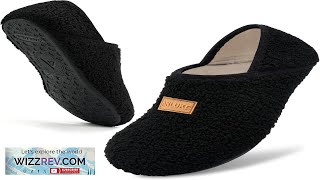 ANLUKE Slipper for Women Men Slipper Socks Fuzzy House Shoes Rubber Sole Review [upl. by Ssew]