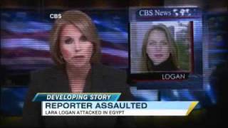 Lara Logan Attacked Assaulted by Mob of 200 2162011 [upl. by Nnalorac978]