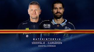 Matchintervju  Ludvig Rensfeldt och Michael Holmqvist efter förlust i Södertälje [upl. by Patten811]