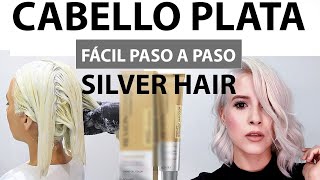 COMO HACER PELO PLATA PERFECTO FACIL PASO A PASO ICE SILVER HAIR [upl. by Schweiker]