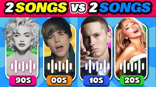 SAVE ONE SONG PER DECADE 🎶  90S vs 00S vs 10S vs 20S  Music Quiz Challenge [upl. by Ailed427]