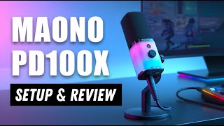 🎙️ Maono PD100X USBXLR Dynamic Microphone InDepth Review and Setup Guide [upl. by Savage]