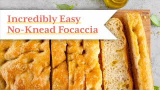 FOOLPROOF NoKnead Focaccia Recipe [upl. by Joses]