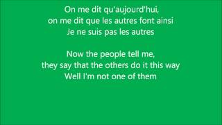 Celine Dion  Pour que tu maimes encore with English lyrics in tune with song [upl. by Theola392]