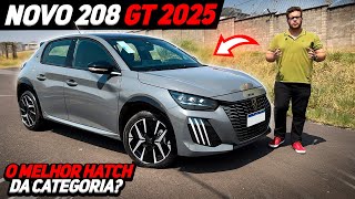 TESTE DE RODAGEM NOVO PEUGEOT 208 2025 GT  O MELHOR HATCH 10 TURBO [upl. by Gennaro205]