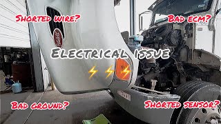 2014 Peterbilt 337 Loses power Cummins PX9 [upl. by Ellerred]