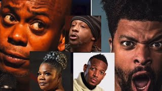 DERAY STOPS DAVE CHAPPELLE Show To Defend KATT WILLIAMS Monique EXPOSES Marlon Wayans 4 JOKE JACKIN [upl. by Nyrrad387]