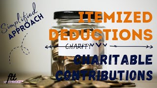 TOPIC 36 ITEMIZED DEDUCTIONS  Charitable Contributions made by Corporate and Individual Taxpayers [upl. by Annawal]