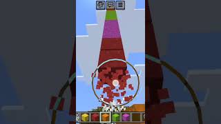 how to make a rainbow TNT in bedrock editionminecraft minecraftmemes gaming 😎😎 [upl. by Myk]